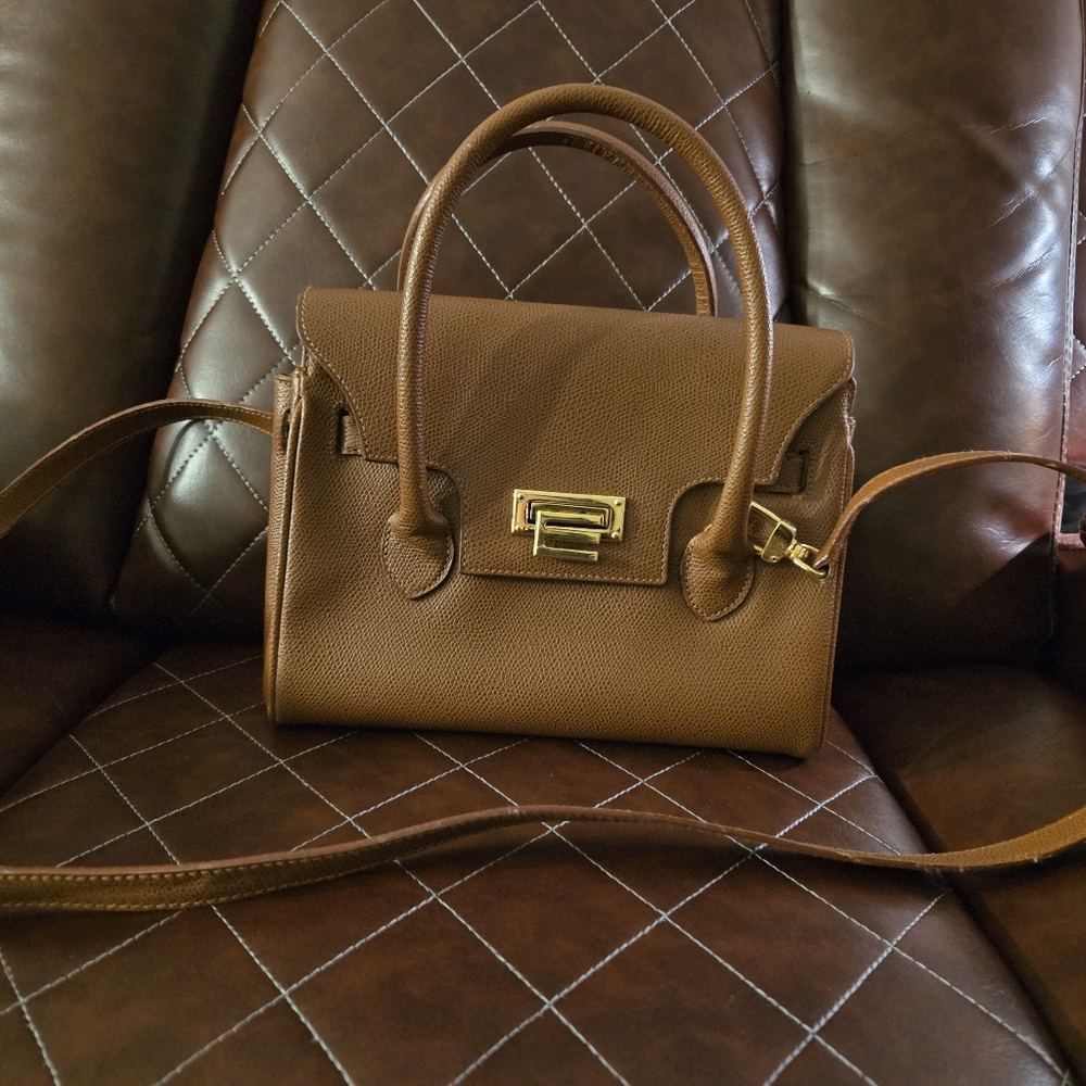 Etro NWOT Vintage Brown Leather Handbag